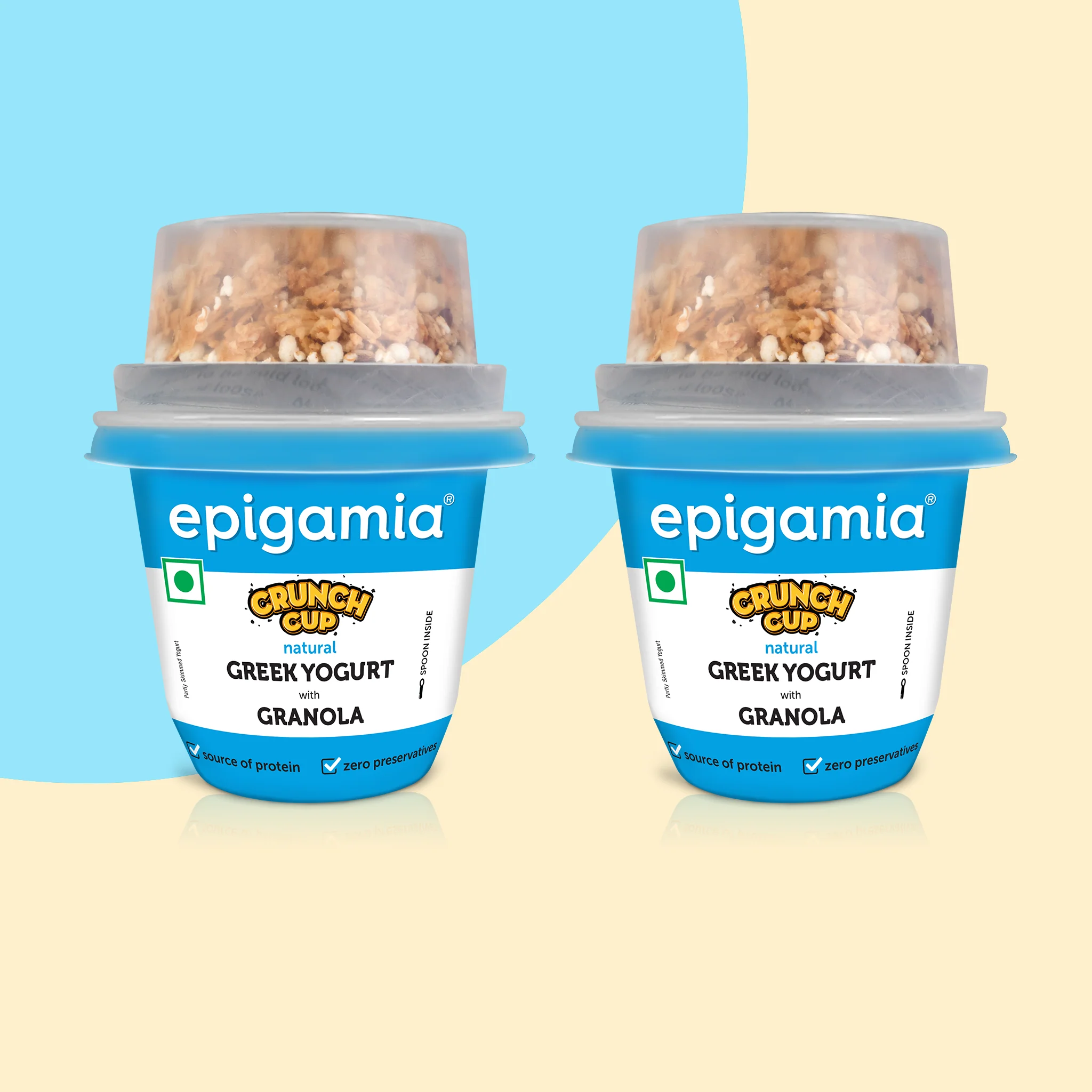 crunch cup, natural - pack of 2