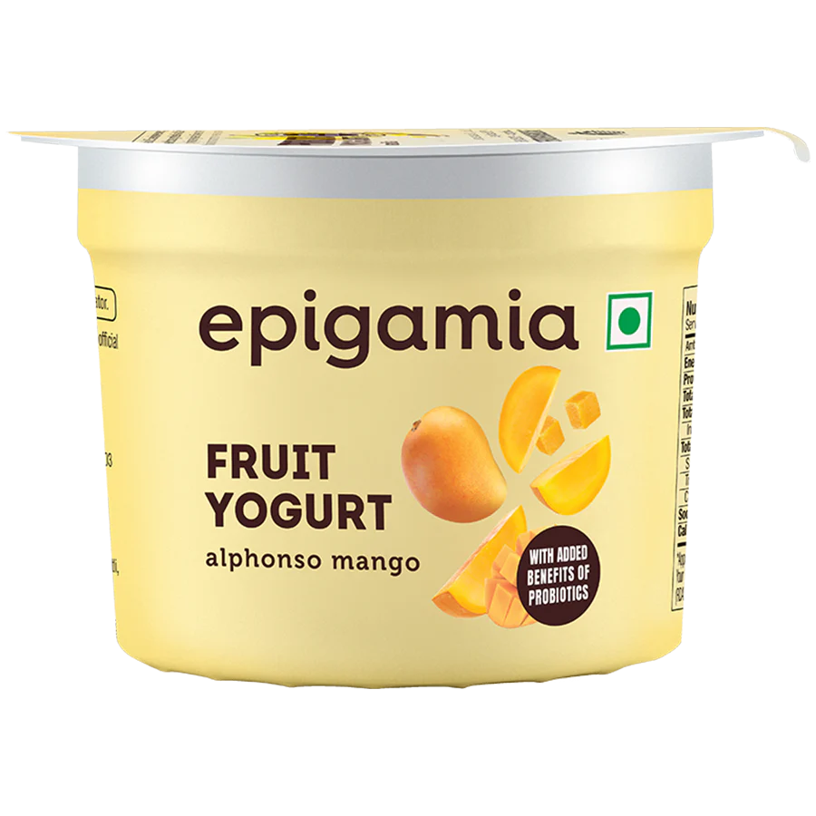 fruit yogurt, mango - 75 gms