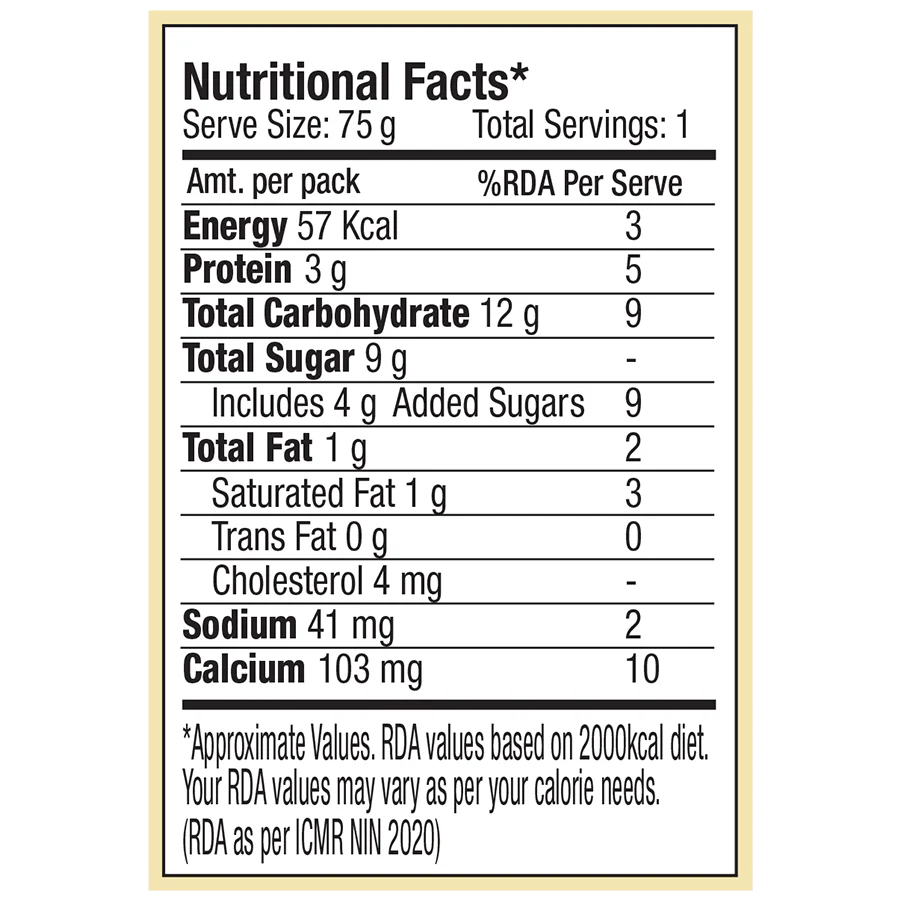 fruit yogurt, mango - 75 gms - Image 7