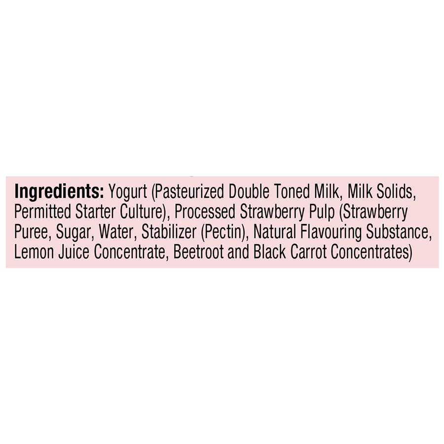 fruit yogurt, strawberry - 75 gms - Image 7