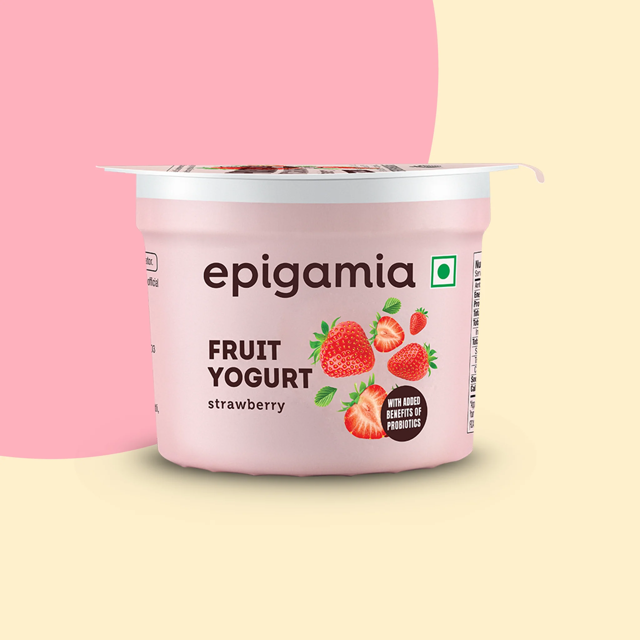 fruit yogurt, strawberry