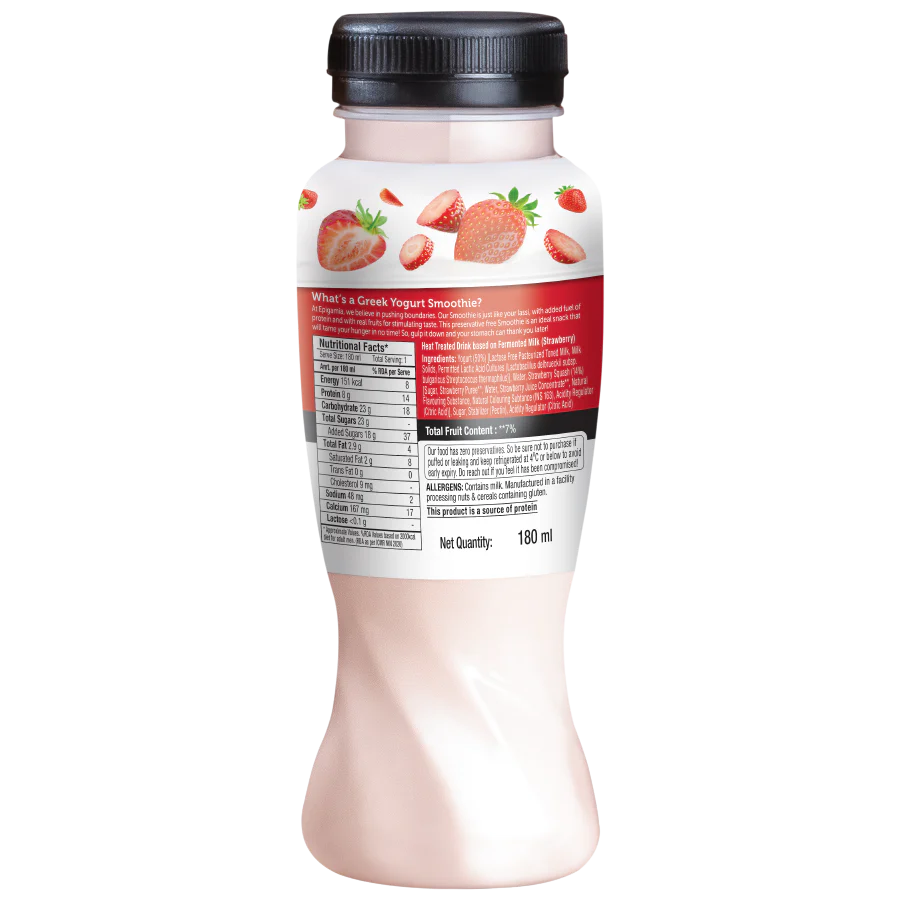 greek yogurt smoothie, strawberry - Image 4