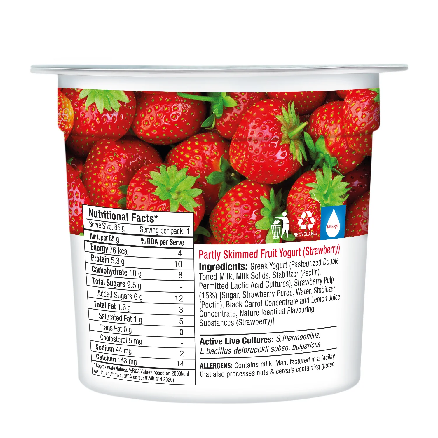 greek yogurt, strawberry - Image 4