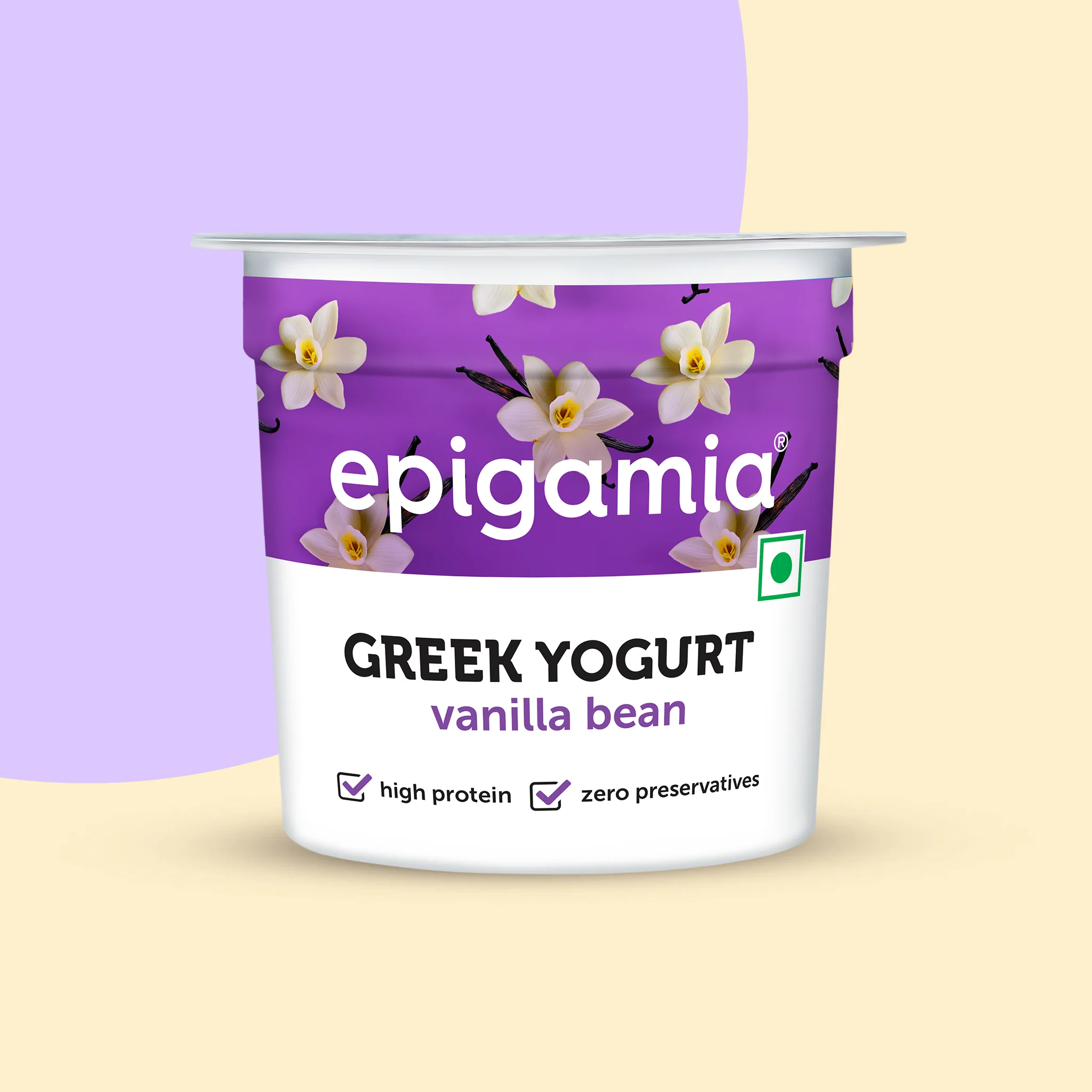 greek yogurt, vanilla bean