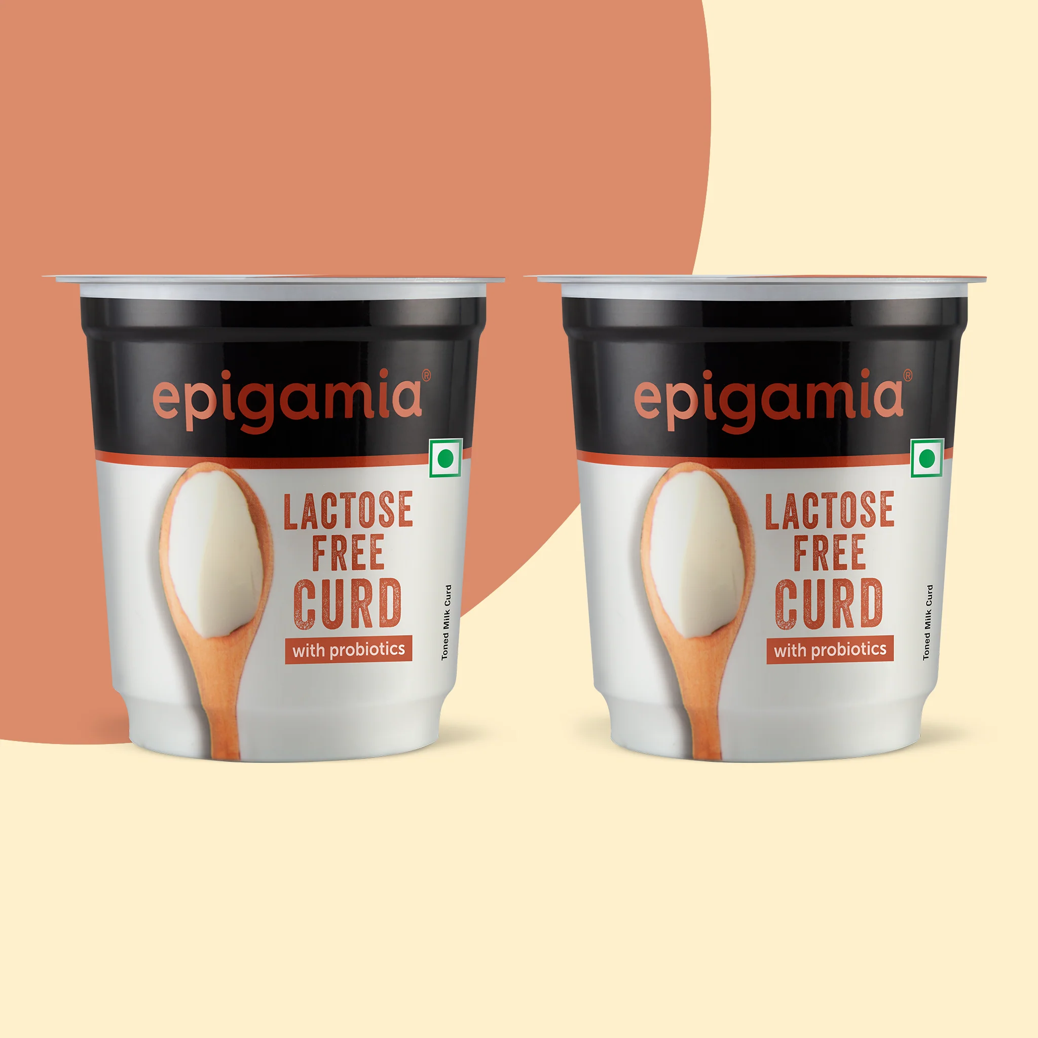 lactose free, curd - pack of 2