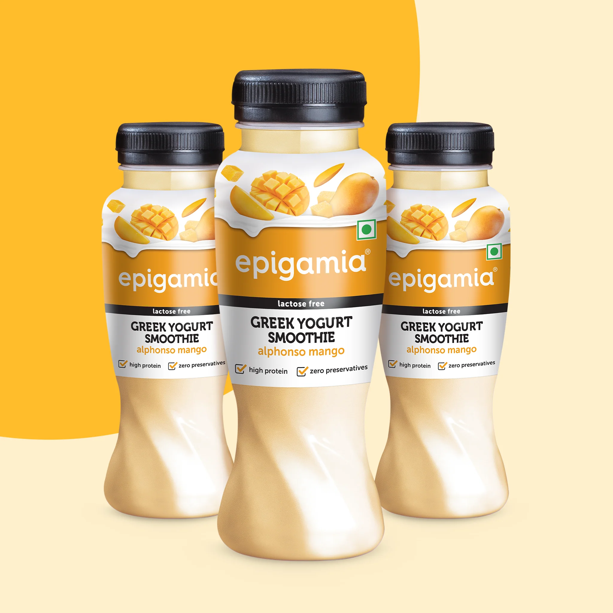 greek yogurt smoothie, mango - pack of 3