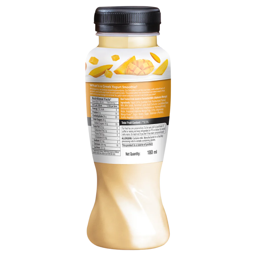 greek yogurt smoothie, mango - pack of 3 - Image 4