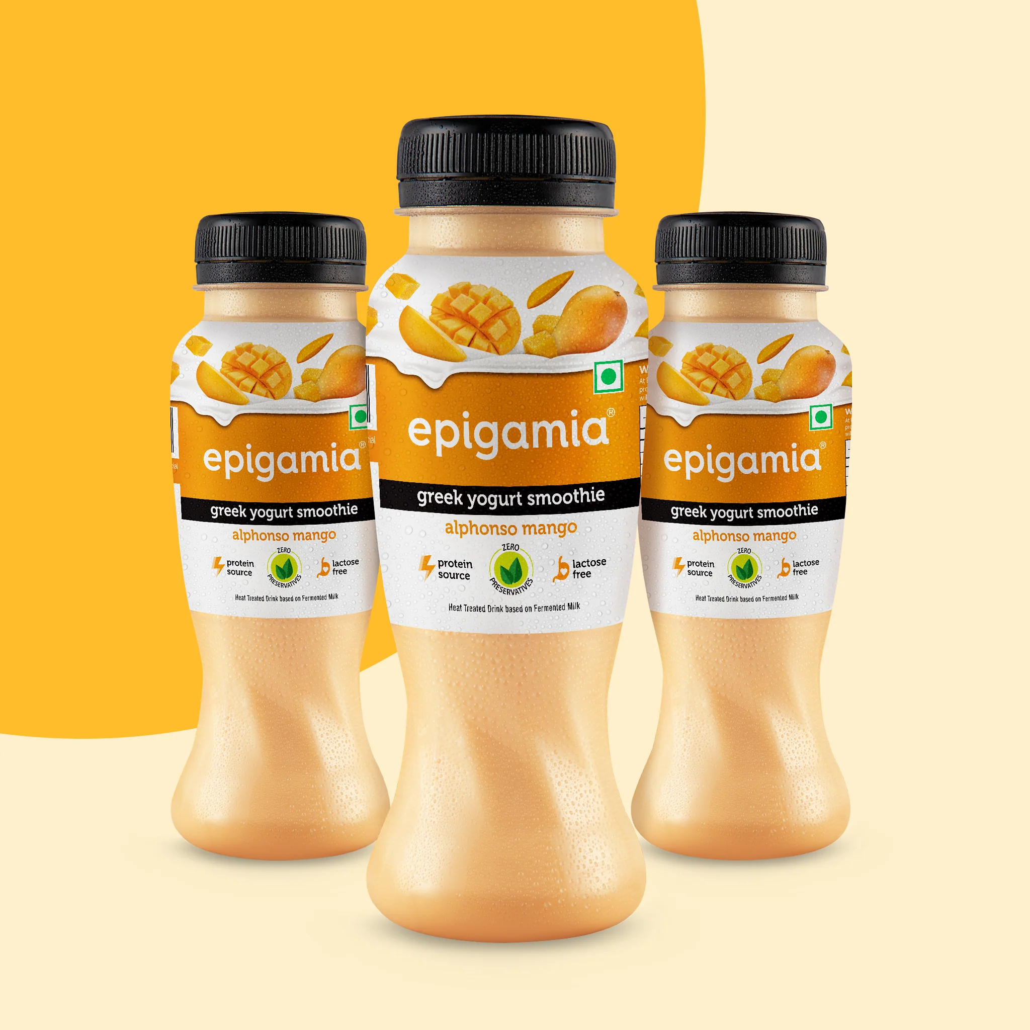 greek yogurt smoothie, mango - pack of 3