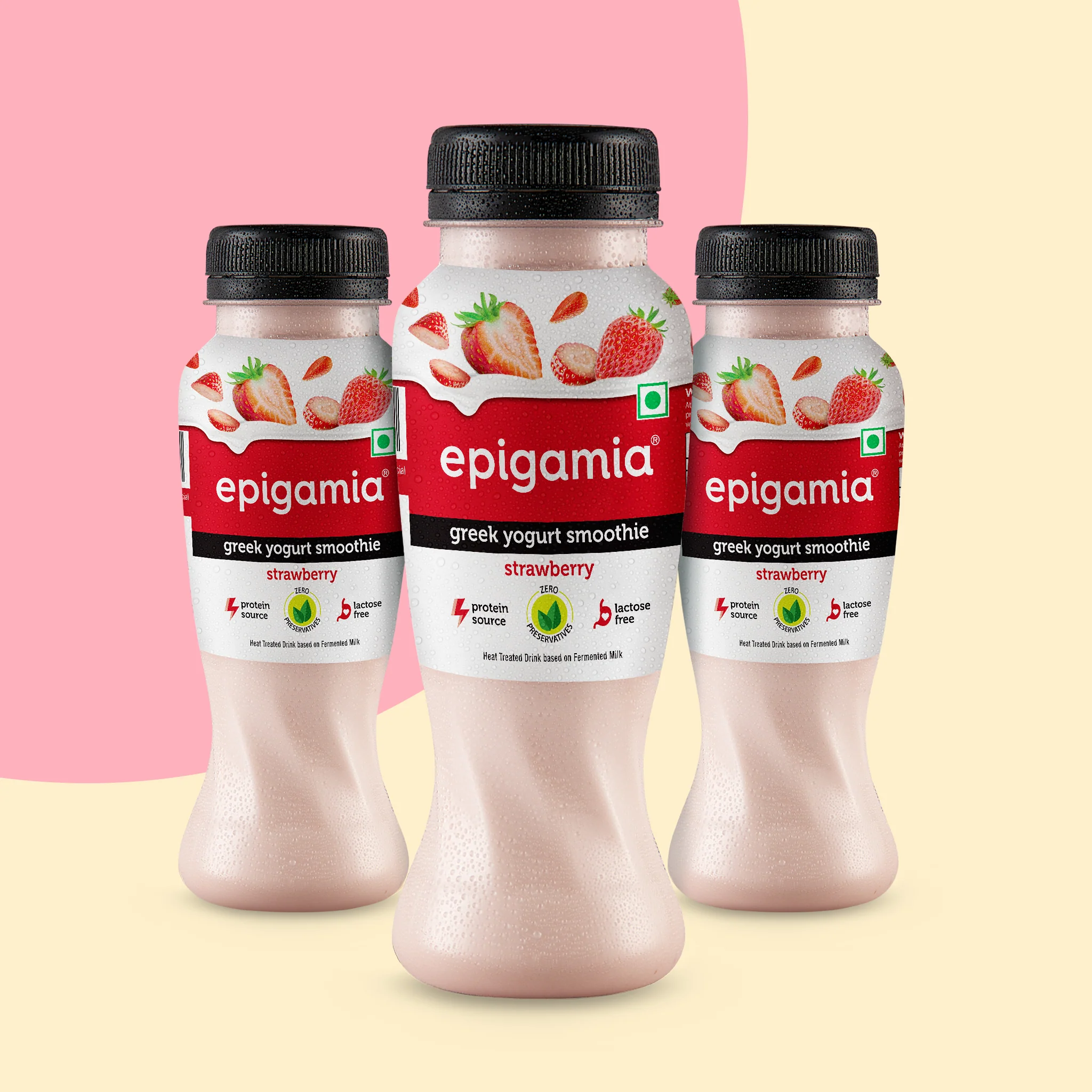 greek yogurt smoothie, strawberry - pack of 3