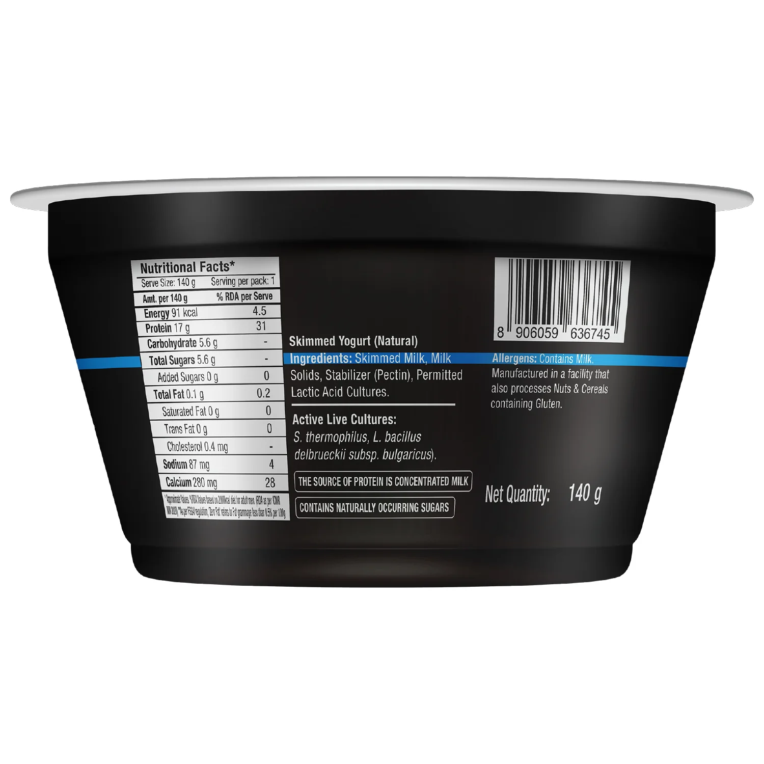 turbo 17g protein yogurt, natural - Image 4