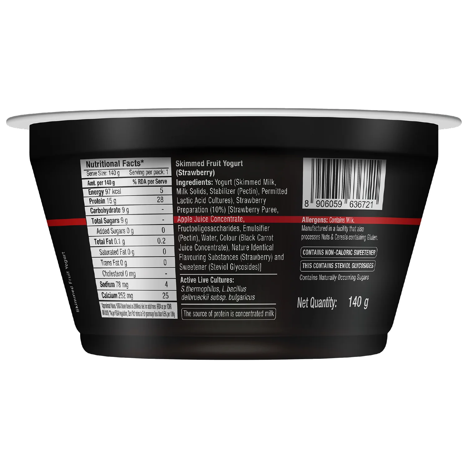 turbo 15g protein yogurt, strawberry - Image 4