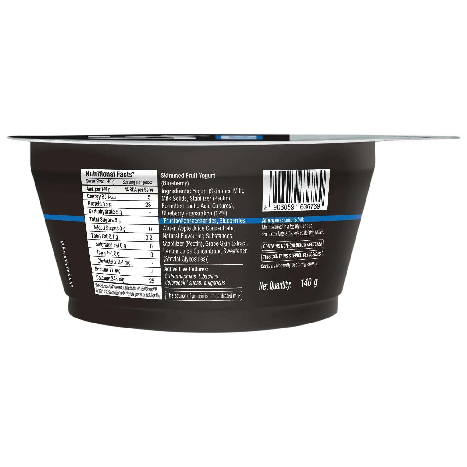 turbo 15g protein yogurt, blueberry - Image 3