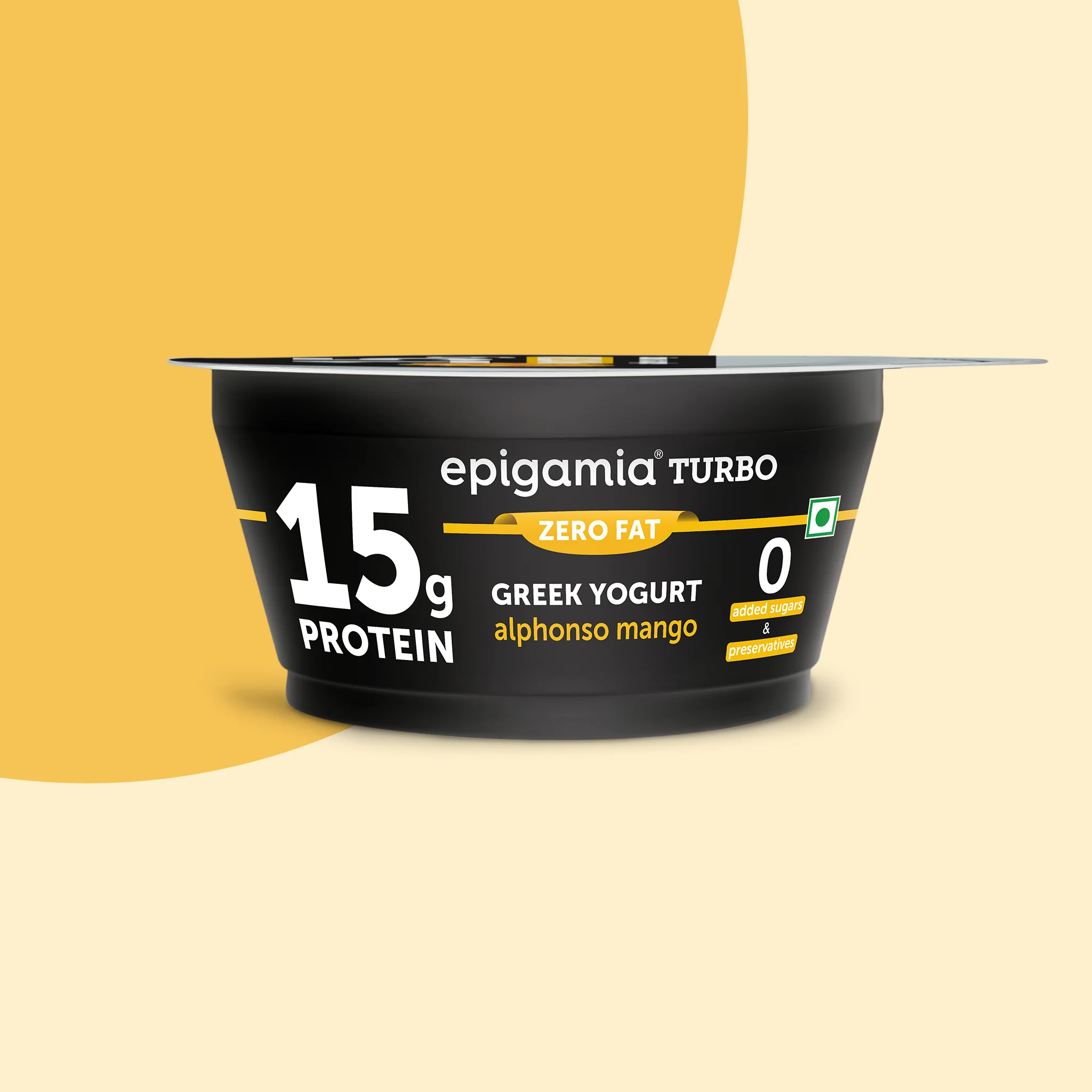 turbo 15g protein yogurt, mango