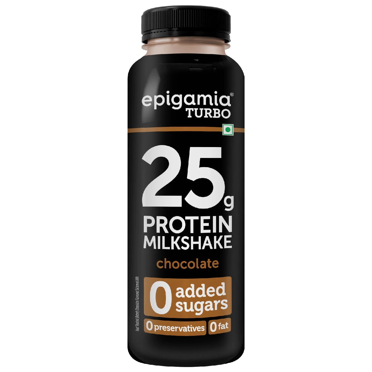 turbo 25g protein milkshake, chocolate - pack of 6 - Image 3
