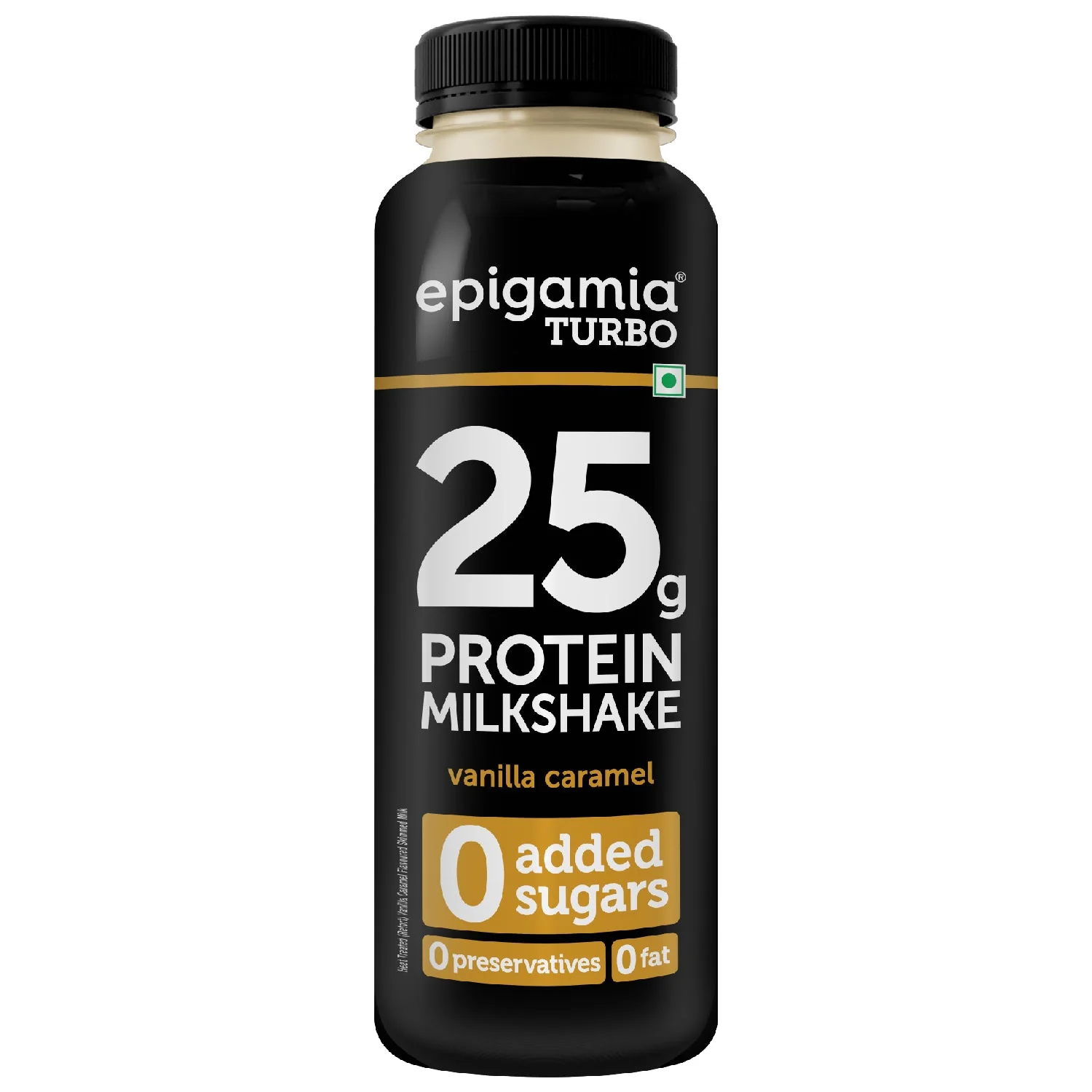 turbo 25g protein milkshake, cookies & cream, vanilla caramel - pack of 4 - Image 3