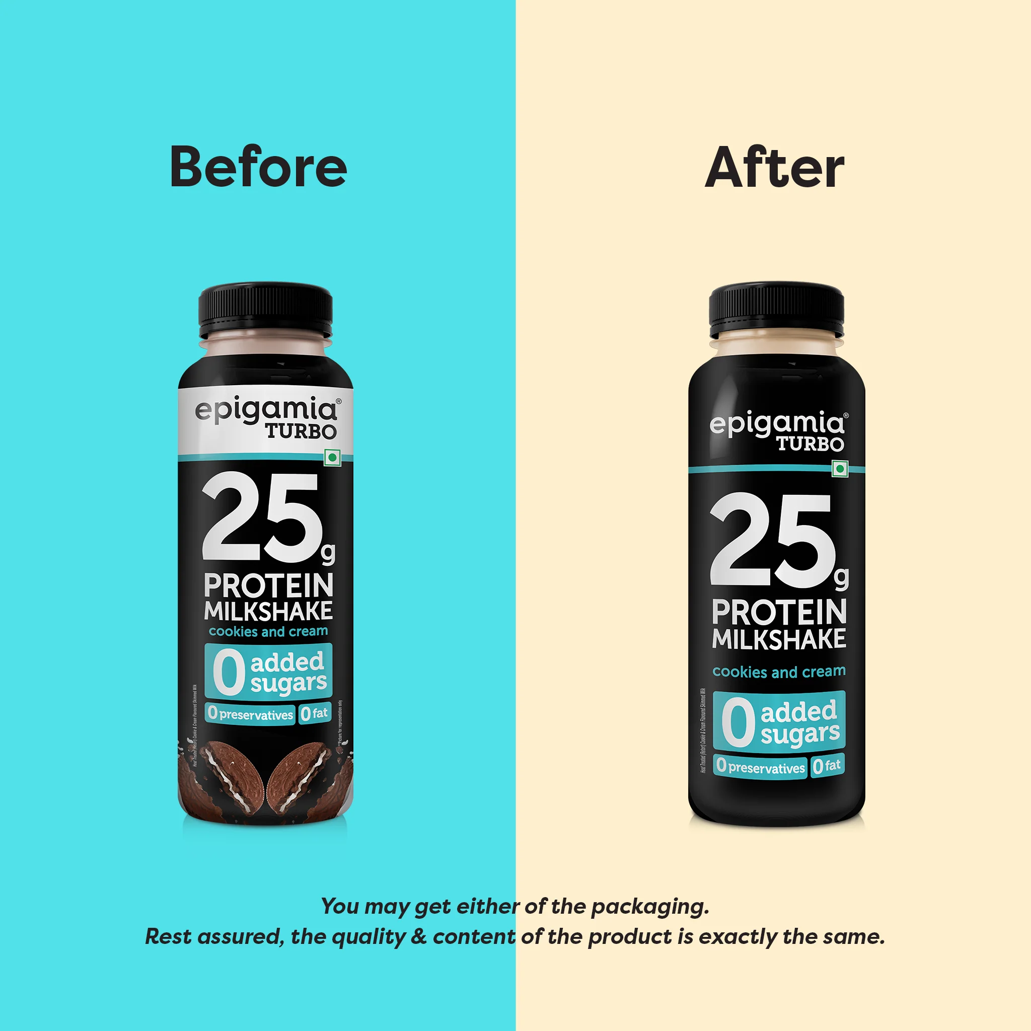 turbo 25g protein milkshake, cookies & cream - Image 2