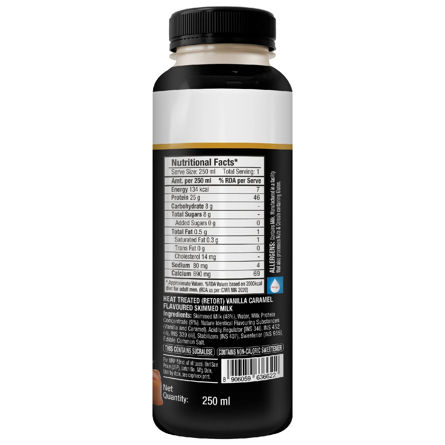 turbo 25g protein milkshake, vanilla caramel - Image 4