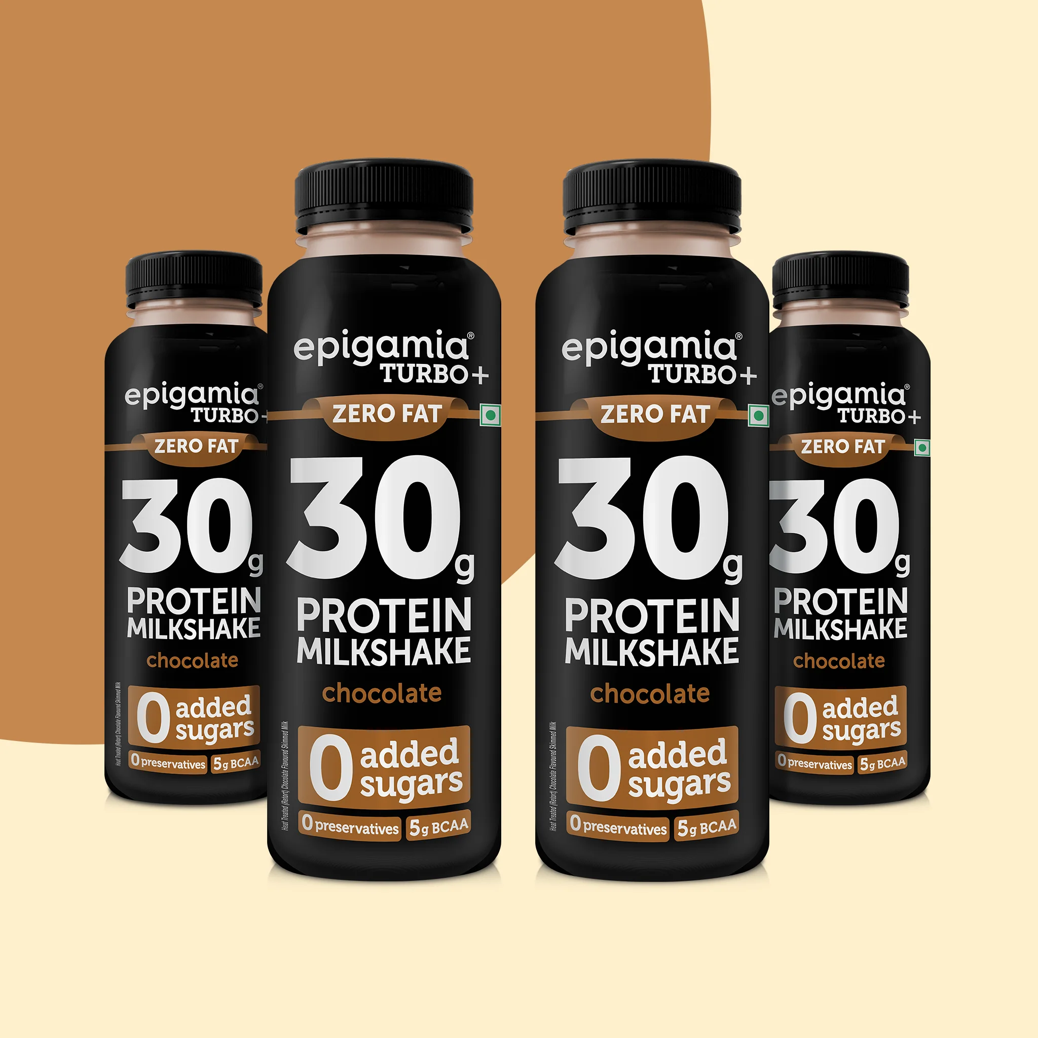 turbo 30g protein milkshake, chocolate - pack of 4