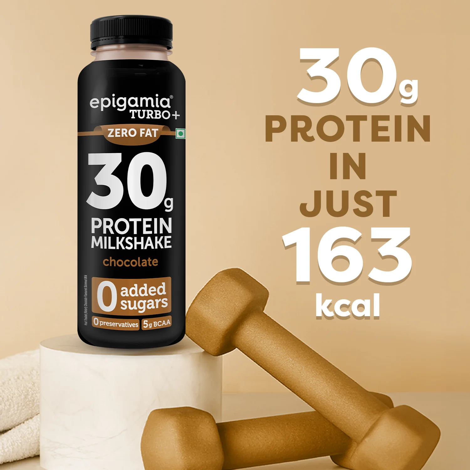 turbo 30g protein milkshake, chocolate - pack of 4 - Image 4