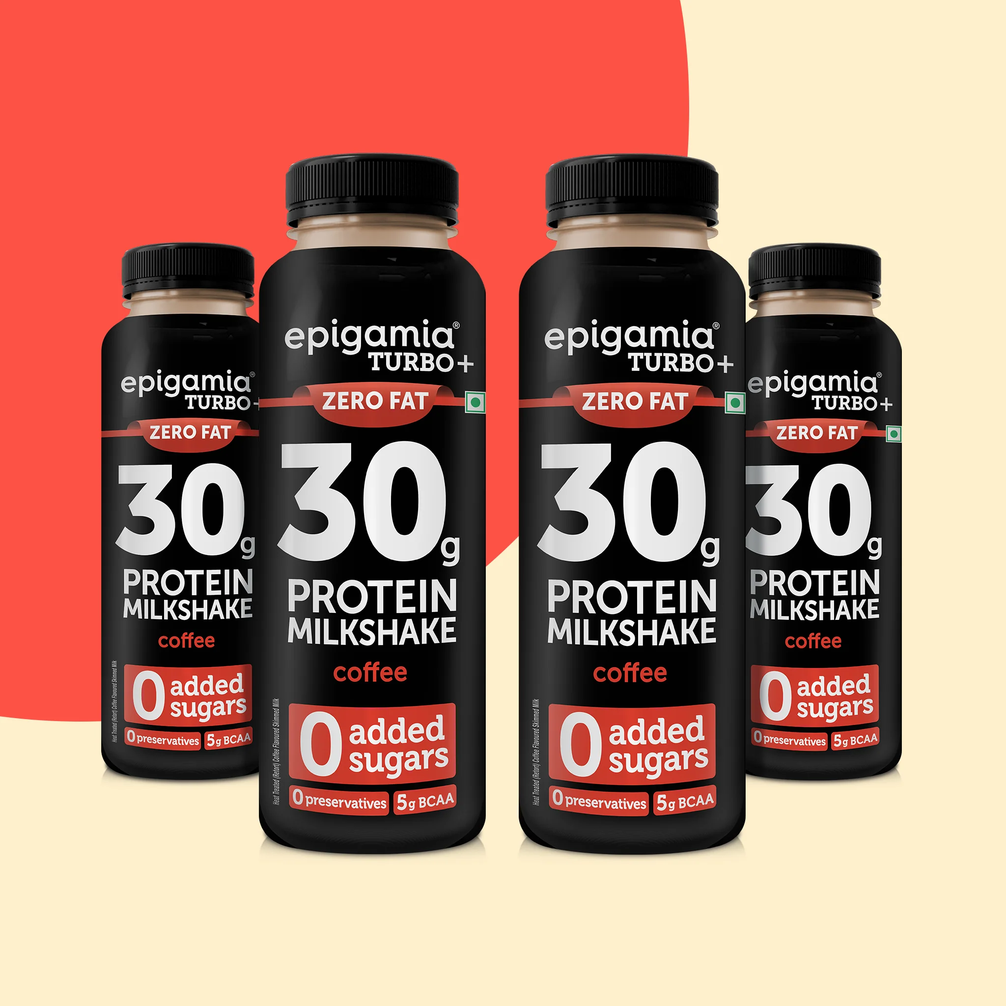 turbo 30g protein milkshake, coffee - pack of 4