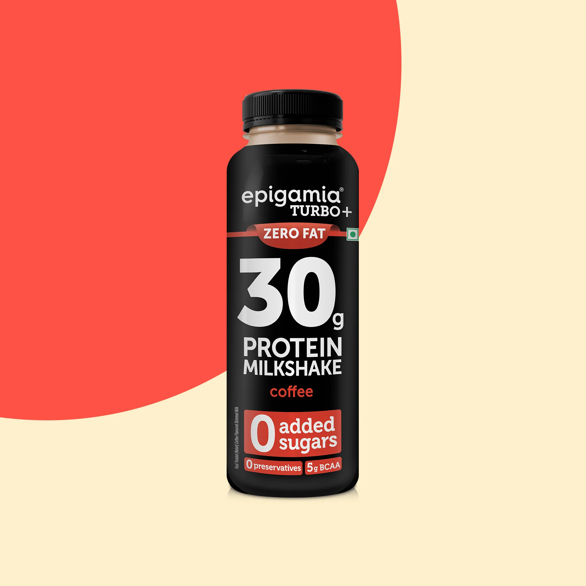 turbo 30g protein milkshake, coffee