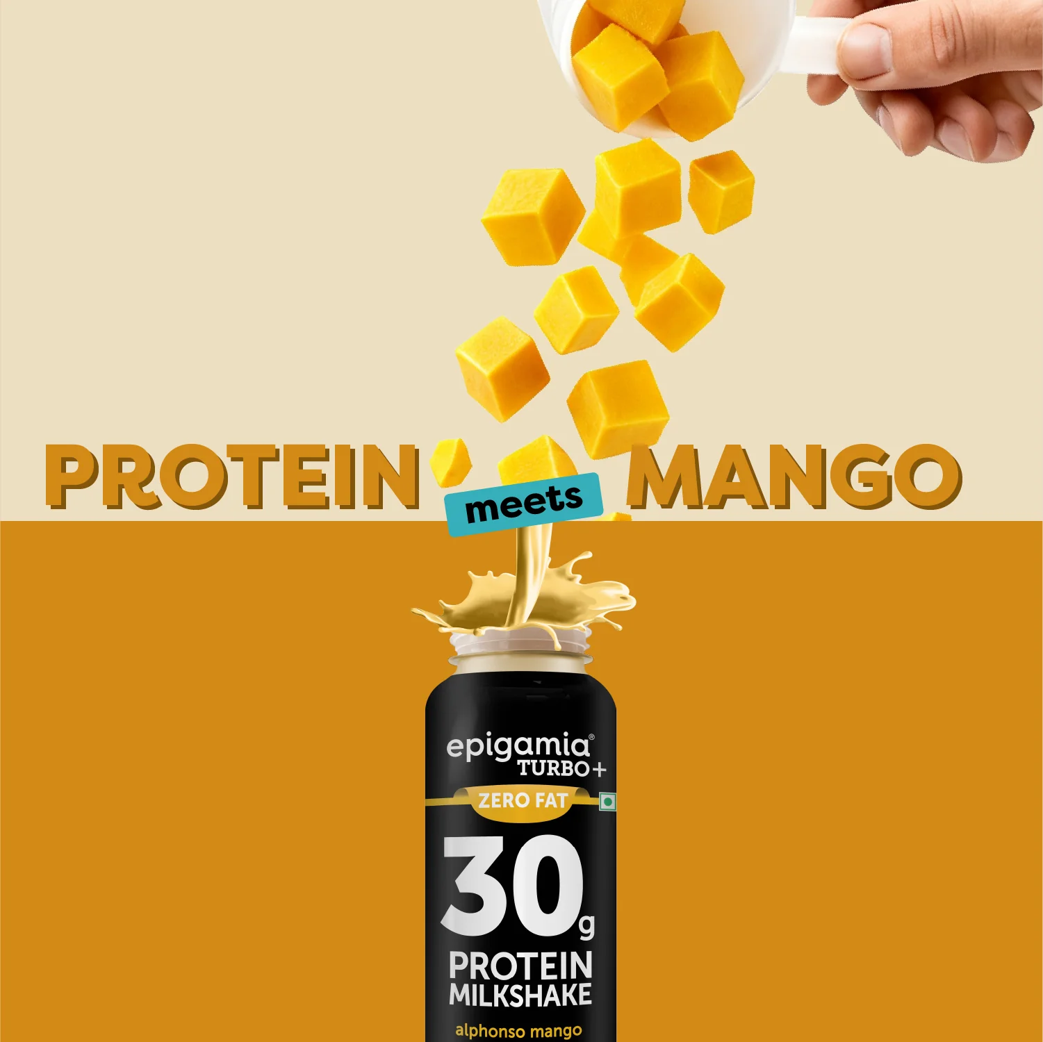 turbo 30g protein milkshake, mango - Image 3
