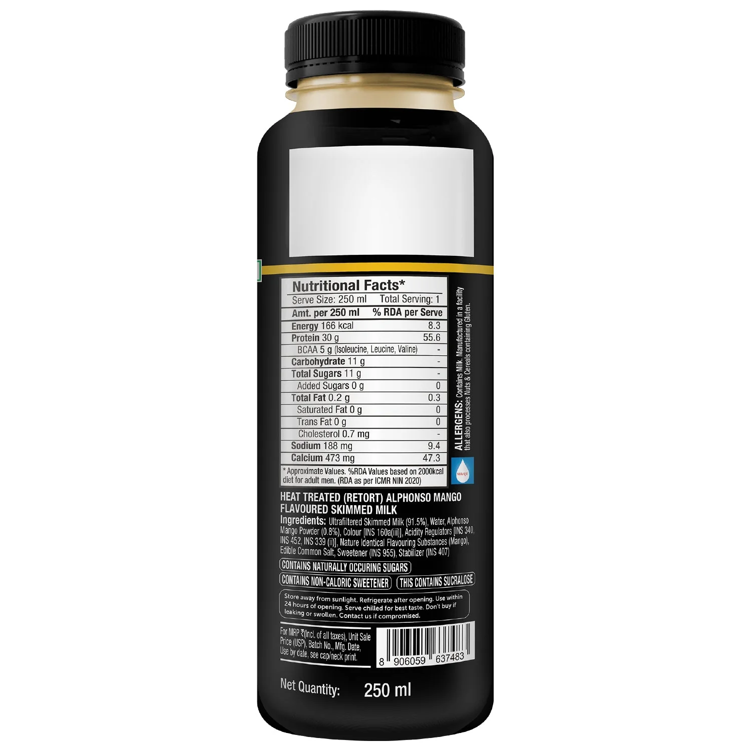 turbo 30g protein milkshake, mango - Image 5