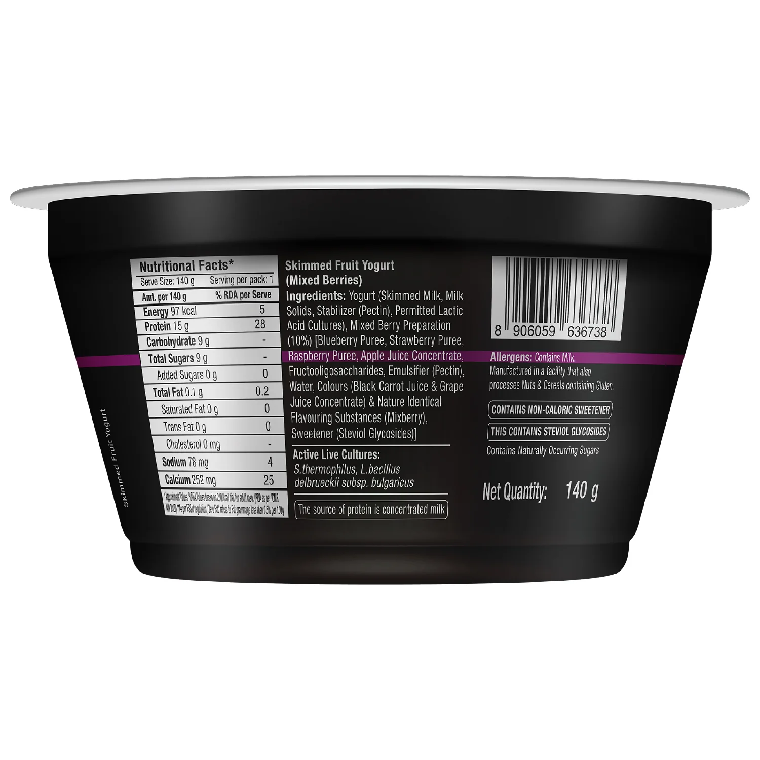 turbo 15g protein yogurt, mixed berries - Image 4