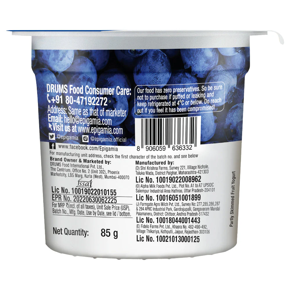 zero added sugar greek yogurt, blueberry - Image 4