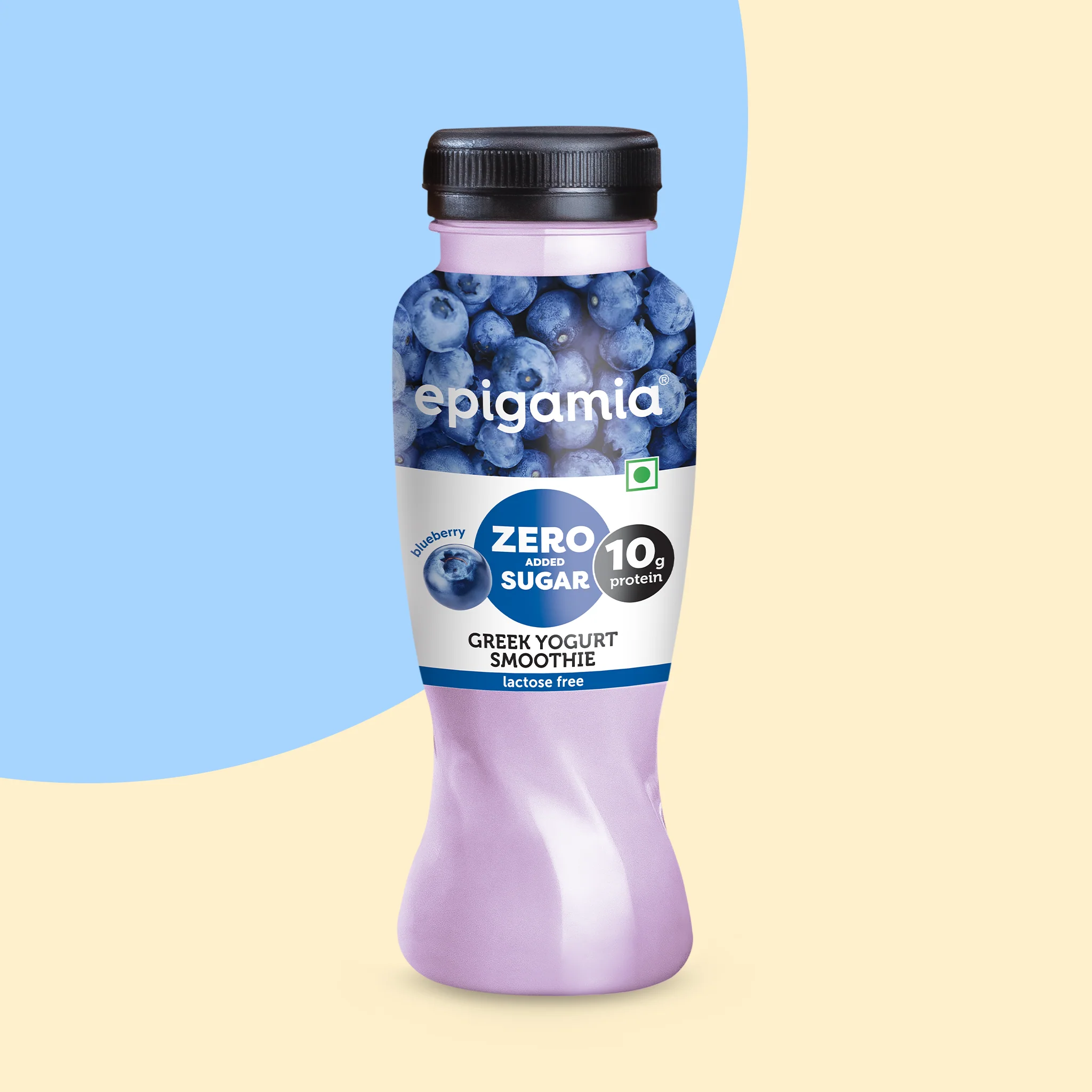 zero added sugar greek yogurt smoothies, blueberry
