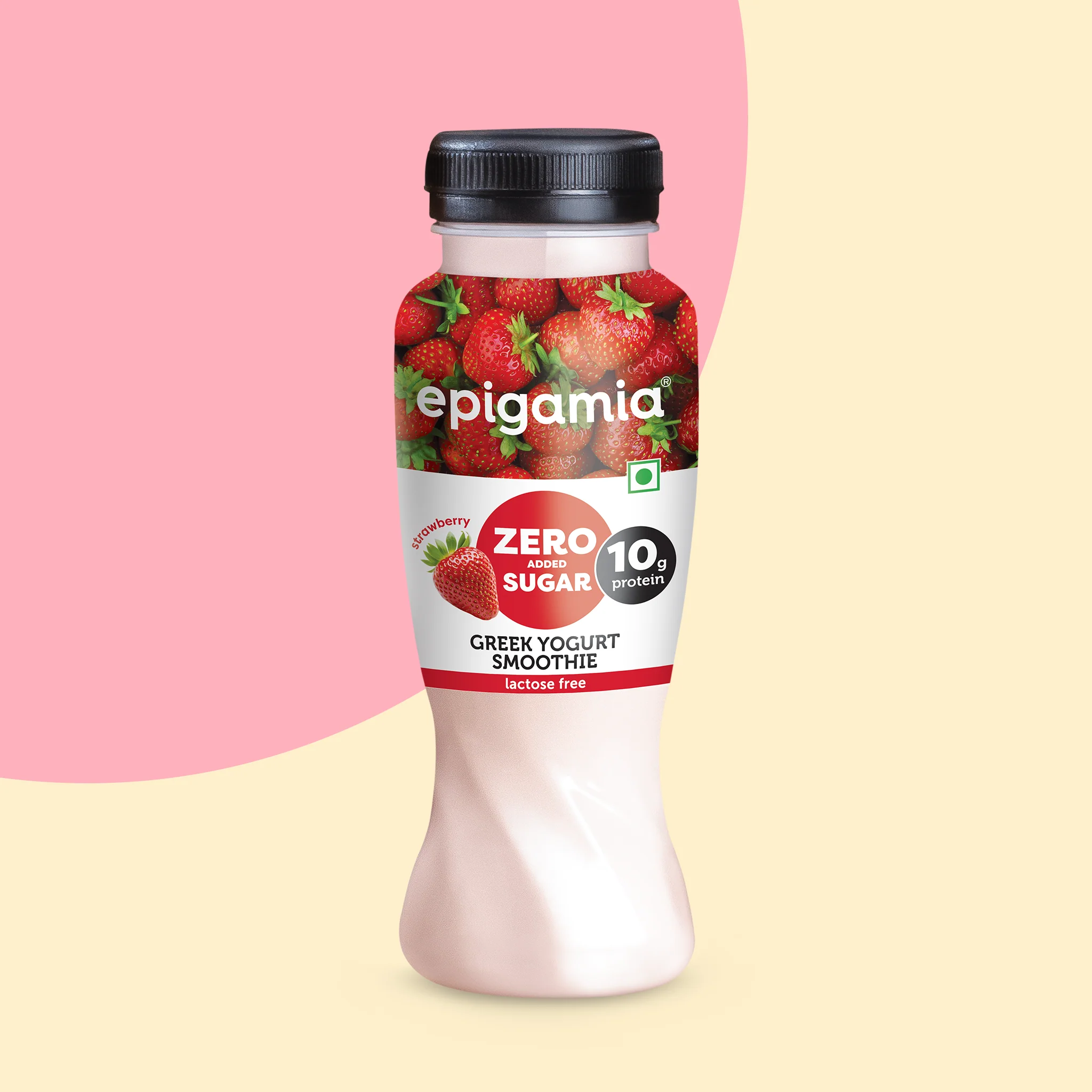 zero added sugar greek yogurt smoothies, strawberry